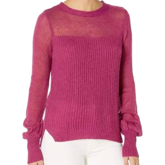 Ella moss size S women’s knit sweater penelope Malaga magenta pink - Picture 1 of 10